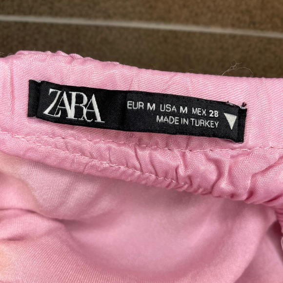 Zara Handkerchief Scarf Pink Party Crop Top - Picture 3 of 9